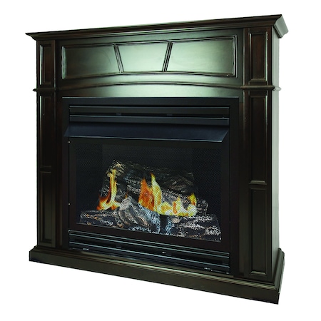 Pleasant Hearth 46 VentFree Dual Fuel Fireplace  Tobacco finish VFF2-PH32DRB